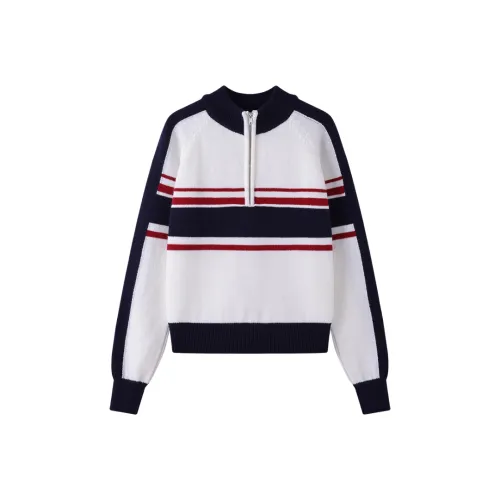 AFGGD Белый Синий Женский Трикотаж