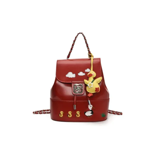 Meow In The Grass ПУ (полиуретан) Рюкзак Стандартный Женский Многоцветный