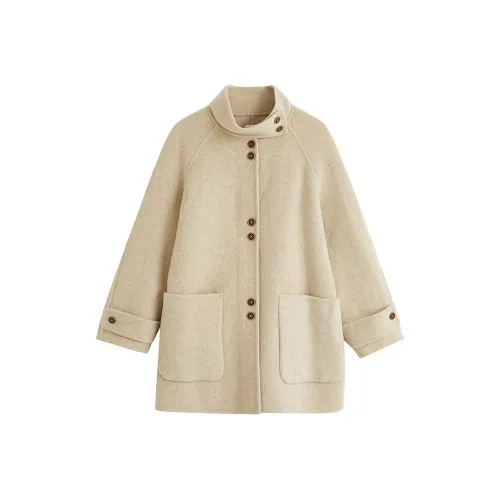 Inman Светлый хаки Женское пальто