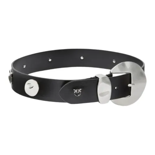 PINKO Ремни из коровьей кожи унисекс черный 4CM
