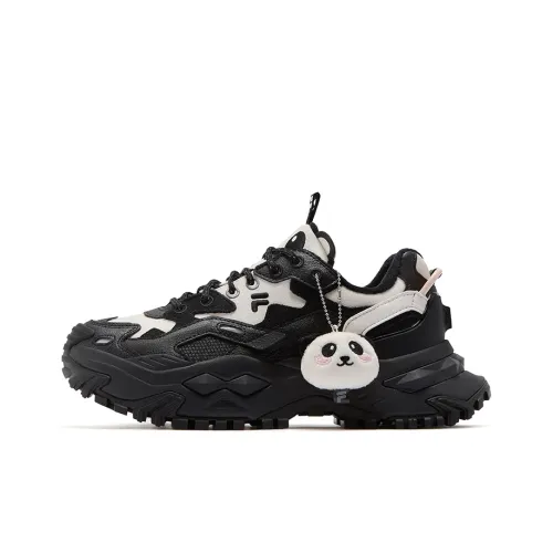 FILA FUSION Бежевые Беговые Кроссовки Женские Черный Молочный Белый