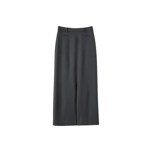 Late White Повседневный Длинный Юбка Женские