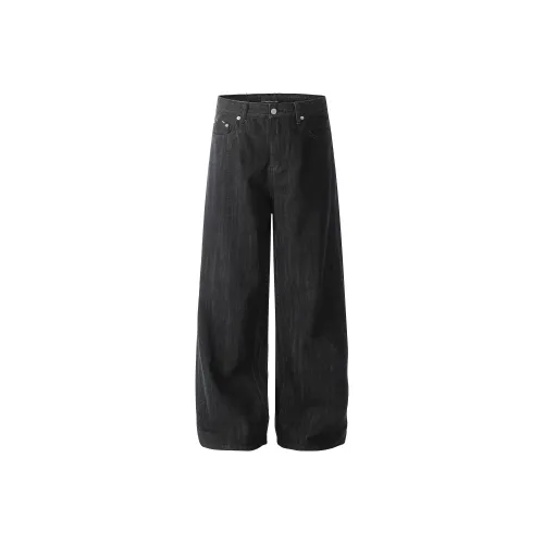 A PUEE Черный Унисекс Джинсы