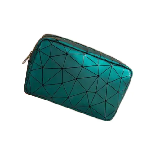 BEAUTIFUL AND CHARMING Ромб Узор ПУ (полиуретан) Прямоугольная Косметичка Портативная для Хранения