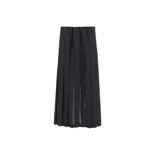 Yohji Yamamoto Y'S FW25 LENO CLOTH Гусиная лапка ПЛЕТИЙ ЮБКА Повседневная Длинная Юбка Женская