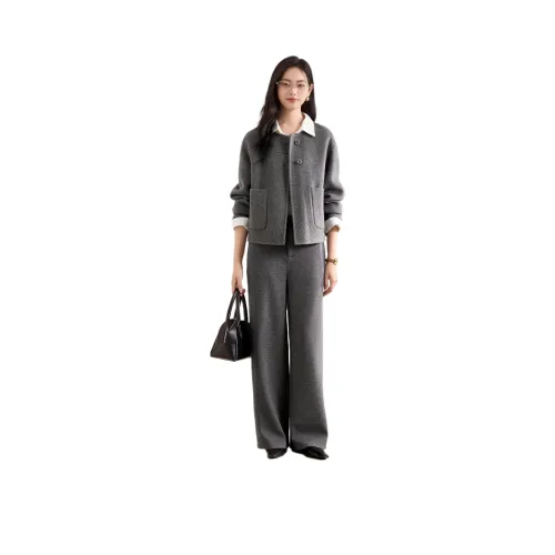 IHIMI Peaceful Photinia Gray Женские Повседневные Штаны