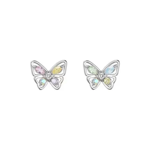 Tong Tong Rabbit Alloy Resin Stud Earrings Women's