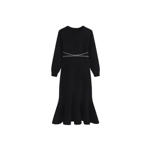 JOSR Длинное платье с длинными рукавами женское