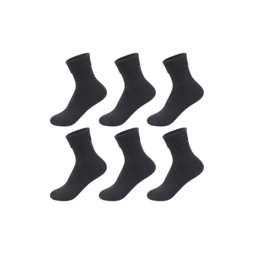 MAXDAVID 99088 Черный 6 пар Женские носки MID до икры