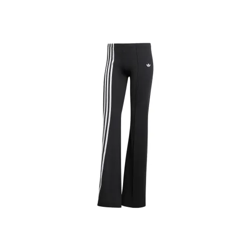 Adidas Originals 3 Stripes FW25 Ribbon Off Placed Flared Casual Pants Women's
