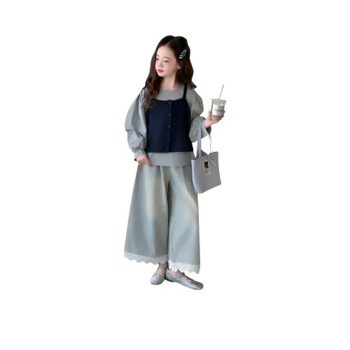 Sweet Seedling Повседневная спортивная одежда Трехкомпонентный комплект для подростков