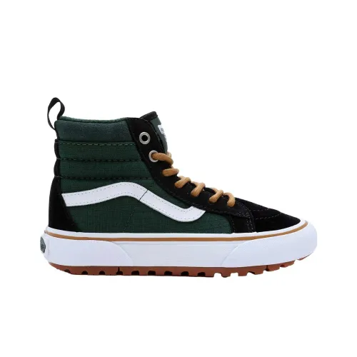 VANS SK8 HI Высокие ботинки для малышей Черный Зеленый Infant и Toddler