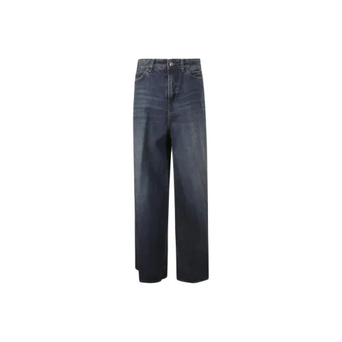 HAIKURE Темно-синий женский джинсы