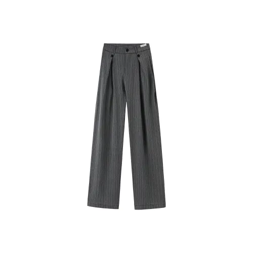 SANTASTIC Темно-серые унисекс костюмные брюки