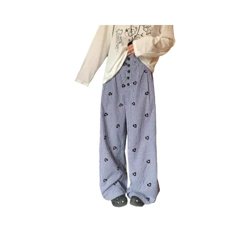 PISYPOX Blue Unisex Casual Pants PISYPOX Синий Унисекс Повседневные Штаны