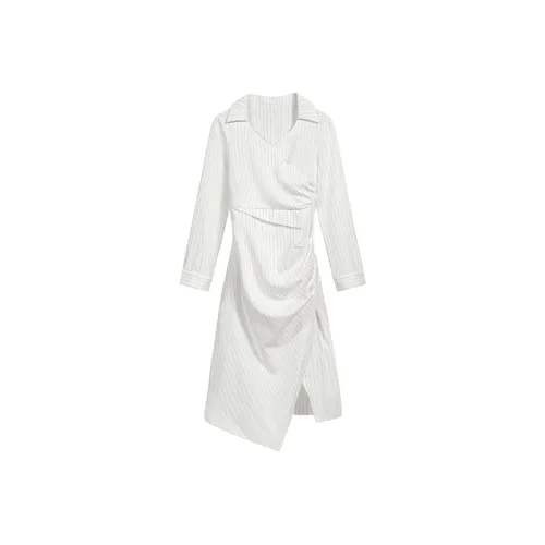 SCCREBEL OFFICIAL Длинное платье с длинными рукавами женское