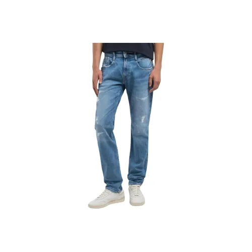 REPLAY Medium Blue Men's Jeans REPLAY Средне-голубые мужские джинсы