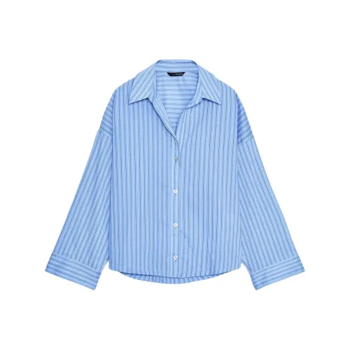 ZARA Телесный Красный Женские Рубашки