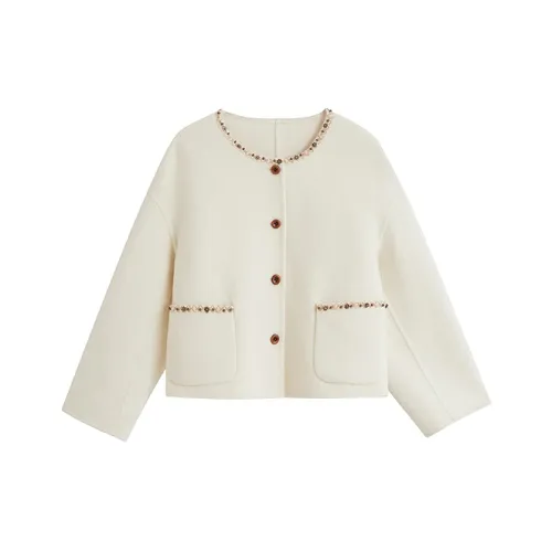 Inman Бежево-абрикосовое женское пальто