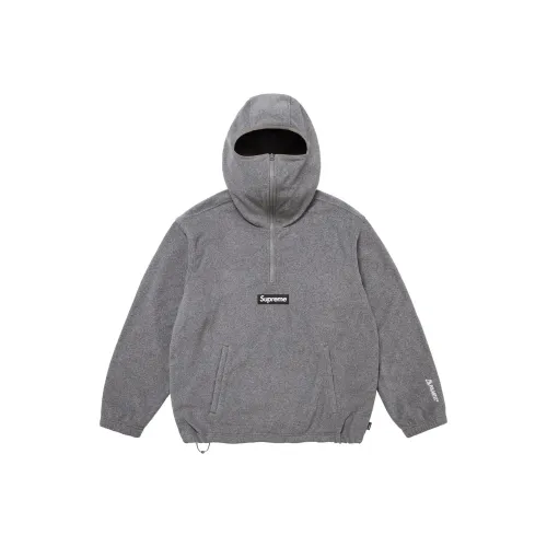 Supreme Polartec Коллаборация FW25 Polartec Маска для лица Полузастежка Худи Унисекс