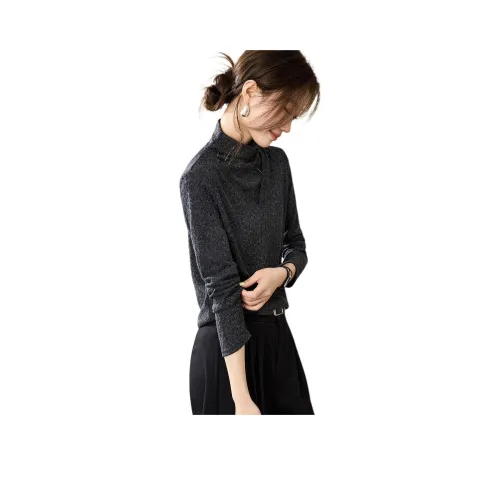 Mo Han Yi Mei Черный Серый Цвет Женский Трикотаж