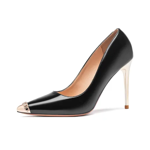 WECKER Узкий каблук Высокие каблуки Женские Черный