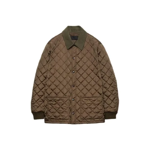 PRADA Армейский зеленый Мужской пуховик