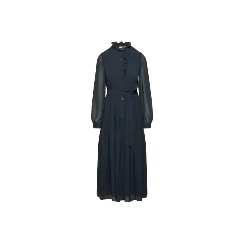 ARITZIA FW25 WILFRED Salon Платье Длинное Платье с Длинными Рукавами Женское