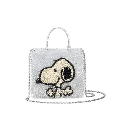 ANTEPRIMA SNOOPY Коллаборация Поливинилхлорид Сумка через плечо Сумка среднего размера Women's Silver
