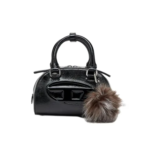 DIESEL Коровья кожа Через плечо Одно плечо Сумка Мини Женская Черная