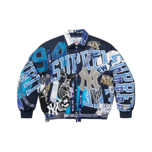 Supreme x Jeff Hamilton New York Yankees FW25 Varsity Куртка Куртки Пальто Унисекс