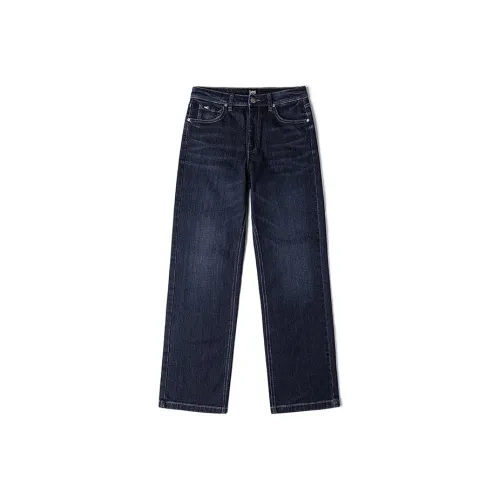 Lee Темно-синий Женские Джинсы