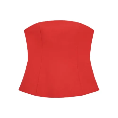 ZARA Красный Женский Топ без бретелек