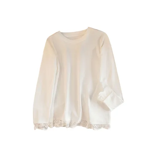 SIBAISHE Белый Женские T-рубашки