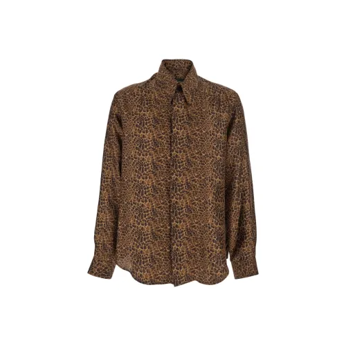 EMPORIO ARMANI Коричневые Мужские Рубашки