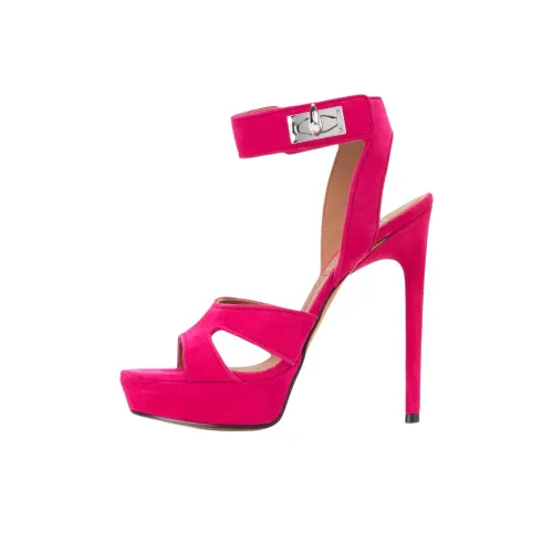 Givenchy Shark Lock One Ремень Сандалии 14,5 см Женские Персиково-розовый