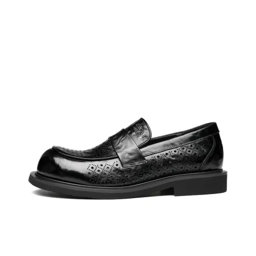 FAPAI Обувь Низкий Топ Черный Slip-On Cut-Out Мужская