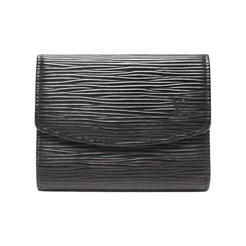 LOUIS VUITTON Кошелек из кожи EPI Coin Wallet Standard Men's Black