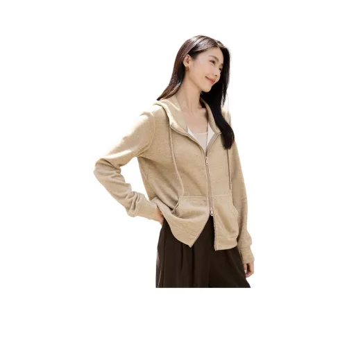 IHIMI Светлый хаки Женское короткое пальто