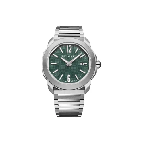 BVLGARI OCTO Watch Автоматический Механический Механизм Нержавеющая Сталь Ремешок 41 мм Зеленый Циферблат Унисекс