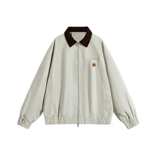 FRLMK Осенний Американский Стиль Позиционирование Рабочая Одежда Дизайн Потертый Крафт Куртка Унисекс