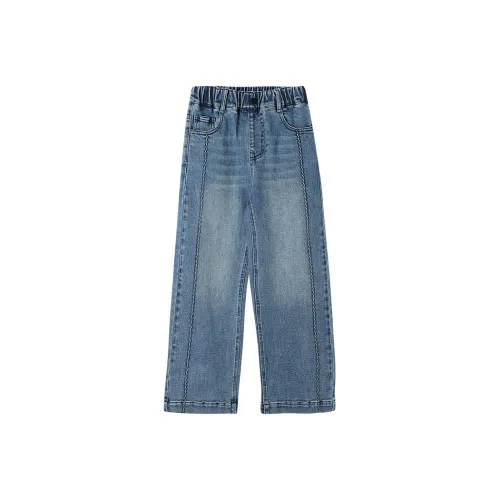 YUANYUAN GIRL Джинсы Минималистский стиль Удобный Модный Универсальный 1 Детский возраст 3-7 лет