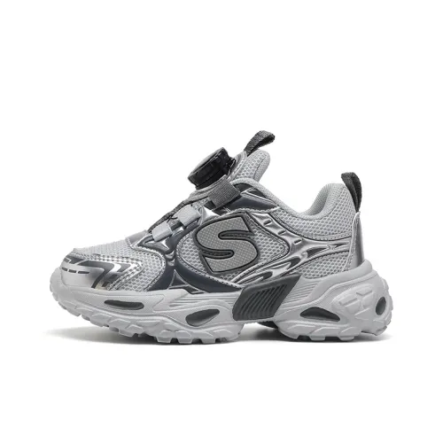 SNOOPY Sports Champion Устойчивый к истиранию Легкий Амортизирующий Детский Беговые Кроссовки Серый Серебряный