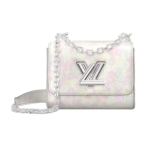 LOUIS VUITTON Twist Karung кожа через плечо сумка мини женская белая