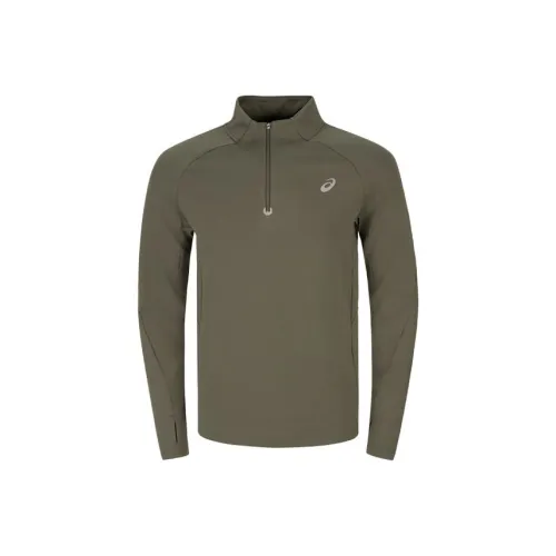 ASICS Армейский зеленый Мужская футболка с коротким рукавом