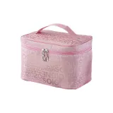Большая емкость, буква, косметика, сумка, розовый, 1 упаковка