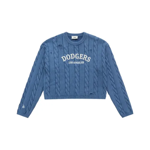 MLB Preppy Style Collection Los Angeles Dodgers 25FW Свитер Женский Глубокий Фиолетовый