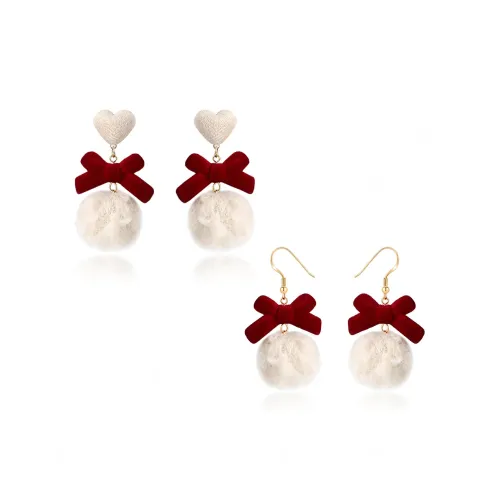 YOUWEI Сплав FLUFFY Студенты Нишевый Дизайн Заколка для волос On Серьги Женские