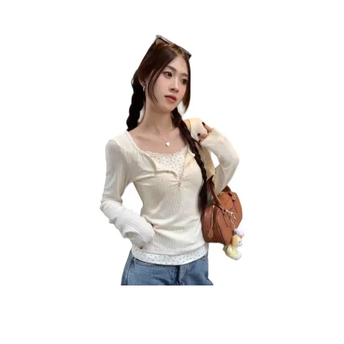 CASTLE WOODS Абрикос Женские T-рубашки