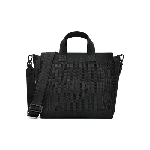 Pedro Сумка из ткани среднего размера мужская черная